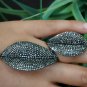 Natural Diamond Full Finger Ring Designer 925 Silver Fine Jewelry Birthday Gift,