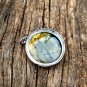 Labradorite Pendant 925 Silver Diamond Jewelry Labradorite Cabochon Pendant Gift