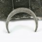 Crescent moon Pendant Pave Diamond 925 Silver Diamond Horn Pendant Christmas.