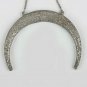 Crescent moon Pendant Pave Diamond 925 Silver Diamond Horn Pendant Christmas.