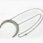 Crescent moon Pendant Pave Diamond 925 Silver Diamond Horn Pendant Christmas.