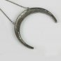 Crescent moon Pendant Pave Diamond 925 Silver Diamond Horn Pendant Christmas.