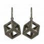 Pave Diamond Cube Earring 925 Silver Diamond Fashion Earring Christmas.
