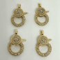Pave Diamond Lobster Claw Clasp 14k Gold Fine Diamond Additional Jewelry Finding