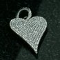 Natural Pave Diamond Heart Pendant 925 Silver Heart Shape Pendant Special Gift.