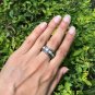 Pave Diamond Wedding Band 925 Silver Rosecut Diamond Band Ring For Wedding.