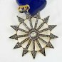 Antique Sunburst Designer Polki Diamond Pendant Rosecut Diamond 925 Silver Charm