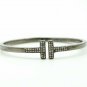 Pave Diamond Classic Bangle 925 Silver Diamond Handmade Finish Bangle Bracelet.