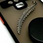 Pave Diamond Leaf Sparkle Charm Pendant 925 Silver Diamond Charm Jewelry pandent