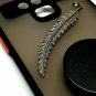 Pave Diamond Leaf Sparkle Charm Pendant 925 Silver Diamond Charm Jewelry pandent