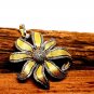 Pave Diamond Sunflower Pendant 925 Silver Diamond Pendant