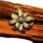 Pave Diamond Sunflower Pendant 925 Silver Diamond Pendant