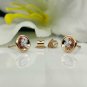 Minimalist Round Diamond Earring 14k Solid Gold Women Anniversary Gift Charm.