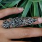 Natural Diamond Designer Ring 925 Silver Knuckle Ring Full Finger Christmas Gift