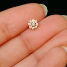 Genuine Diamond Flower Nose Piercing 14k Gold Ear Nose Floral Body Piercing. Genuine Diamond Flower Nose Piercing 14k Gold Ear Nose Floral Body Piercing.