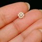 Genuine Diamond Flower Nose Piercing 14k Gold Ear Nose Floral Body Piercing.