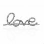 Diamond Single Love Ear Crawler 14k Solid Gold Women Anniversary Gift Jewelry.