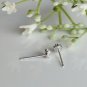 Flower Nose Piercing 14k Solid Gold Diamond Floral Minimalist Body Piercing Gift