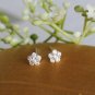 Flower Nose Piercing 14k Solid Gold Diamond Floral Minimalist Body Piercing Gift