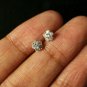 Flower Nose Piercing 14k Solid Gold Diamond Floral Minimalist Body Piercing Gift