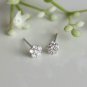Flower Nose Piercing 14k Solid Gold Diamond Floral Minimalist Body Piercing Gift