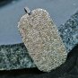 Diamond Dog Tag Pendant 925 Silver Diamond Jewelry Unisex BFF Necklace Design.