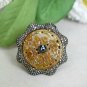 Spinel Jade Carving Cocktail Ring 925 Silver Diamond Designer Ring Jewelry Gift.