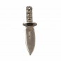 Knife Charm 925 Silver Pave Diamond Pendant Charm Jewelry Findings.