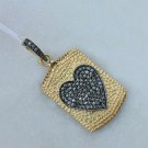 Pave Diamond Pendant Findings 925 Sterling Silver For Women Textured Pendant. Pave Diamond Pendant Findings 925 Sterling Silver For Women Textured Pendant.