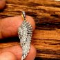 Wing Charm Pendant Pave Diamond 925 Silver Diamond Charm Pendant For Christmas.