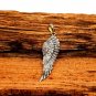 Wing Charm Pendant Pave Diamond 925 Silver Diamond Charm Pendant For Christmas.