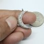 Crescent Moon Charm Necklace Pave Diamond 925 Silver Charm Diamond Pendant.