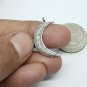 Crescent Moon Charm Necklace Pave Diamond 925 Silver Charm Diamond Pendant.