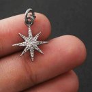 Star Charm Pendant Pave Diamond Pendant 925 Silver Diamond Pendant For Christmas Star Charm Pendant Pave Diamond Pendant 925 Silver Diamond Pendant For Christmas