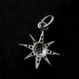 Star Charm Pendant Pave Diamond Pendant 925 Silver Diamond Pendant For Christmas