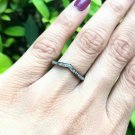 Pave Diamond V Shape Ring 925 Silver Diamond Curved Ring Band Wedding Gift Ring. Pave Diamond V Shape Ring 925 Silver Diamond Curved Ring Band Wedding Gift Ring.