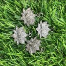 Pave Diamond Lotus Charm Pendant 925 Silver Lotus Charm For Christmas Gift. Pave Diamond Lotus Charm Pendant 925 Silver Lotus Charm For Christmas Gift.