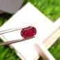 2.30 cts Mozambique Ruby Blood Red UNHEATED Ruby Cut Stone 100%Natural CERTIFIED