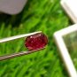 2.30 cts Mozambique Ruby Blood Red UNHEATED Ruby Cut Stone 100%Natural CERTIFIED