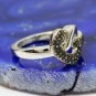 Pave Diamond Heart Ring 925 Silver Elegant Diamond Ring Fine Jewelry Gift.