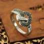 Pave Diamond Heart Ring 925 Silver Elegant Diamond Ring Fine Jewelry Gift.
