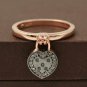 Pave Diamond Ring Rose Gold 925 Silver Fancy Diamond Ring For Special Occasions