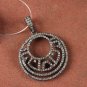 Pave Diamond Pendant Findings 925 Sterling Silver Round Handmade Pendant.