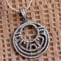 Pave Diamond Pendant Findings 925 Sterling Silver Round Handmade Pendant.