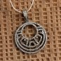 Pave Diamond Pendant Findings 925 Sterling Silver Round Handmade Pendant.