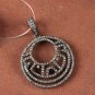 Pave Diamond Pendant Findings 925 Sterling Silver Round Handmade Pendant.