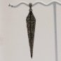 Pave Diamond Spike Pendant 925 Silver Diamond Flat Pendant Charm Mother's Gift.