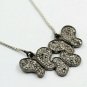 Pave Diamond Butterfly Pendant 925 Silver Diamond Wedding Day Gift Pendant Charm