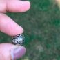 Rosecut Diamond Ball Beads Findings 925 Silver Pave Diamond Fancy Beads Findings