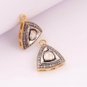 1 Pc Rose Cut Diamond Pendant Polki Diamond Charm 925 Silver Polki Charm Pendant